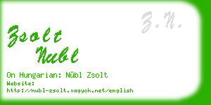 zsolt nubl business card